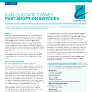 CatholicCare Sydney Past Adoption Services Fact Sheet